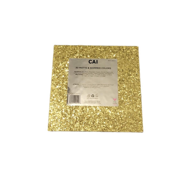 Cai 30 Matte & Shimmer Colors Eye Shadow Palette Cruelty Free NWOT - Picture 2 of 4